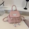 Mochila Satchel Personalizada de Grande Capacidade Nova para Viagem Cor Pura Estilo Universitário Combinação de Cores Moda Simples Tendência