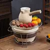 Fogão Portátil Grande de Argila e Carvão para Preparo de Chá e Churrasco Camping Outdoor