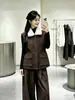 2733 Chaleco Chaqueta de Otoño e Invierno para Mujer con Cuello Grande de Piel, Cintura con Cordón, Estilo Ropa de Trabajo, Forro de Felpa, Chaqueta Cálida sin Mangas