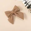 Accesorios Europeos y Americanos Nuevos para Niños de Color Puro para el Cabello Pinza de Moño para Niñas Pinza Todo Incluido Cola de Golondrina Linda para Bebé Stock Disponible
