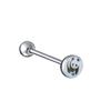 Comercio Electrónico Barra Recta de Acero Inoxidable Clavo para Lengua Rosca Externa Varios Colores Goteo de Aceite Anillo para Lengua Piercing Joyería