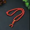 Pulsera de Cinabrio Natural Hecha a Mano Multicírculo Moda Arena Imperial Bolsa de la Suerte Pulsera para Niña Pulsera de Cuentas de Buda Modelo de Suministro en Vivo