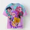 Camiseta Informal de Manga Corta para Niñas Transfronteriza Patrón de Grupo de Chicas Cazadoras K-Pop Camiseta de Manga Corta Infantil Estampada en 3D