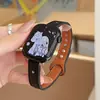 Correa de Hebilla Doble con Tachuelas Adecuada para S10 Apple S11 Watch Iwatch8 Correa de Piel de Estrella Applewatch9Se