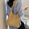 Bolsa feminina grande de capacidade, tecida, estilo vintage, nova tendência primavera 2026, bolsa de ombro e transversal tipo balde, estilosa