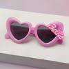Gafas de Sol Dulces de Amor para Niña Barbie para Mujer Niños Nuevas Gafas de Sol de Corazón para la Playa Estilo Coreano Gafas para Fotos de Cumpleaños