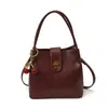 Bolsa Pequena Texturizada Urbana Simples Retrô 2025 Nova Moda Passeio Bolsa de Mão Popular Bolsa Transversal de Ombro Bolsa Balde