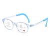 Gafas de Moda Nuevas para Niños, Gafas de Silicona Unisex sin Graduación con Monturas Suaves, Gafas Ovaladas de Estilo Tomate Coreano con Graduación