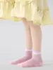 Calcetines para Niños al por Mayor 2026 Primavera/Verano Ultra Delgados Rosas Lindo Conejo Malla Red de Pescador Cuadros Calcetines para Niñas