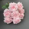 9 Flores de Rosa com Diamante Adereços de Fotografia Decoração de Casa Vestido Decoração Decoração Decoração de Paisagem de Casamento