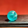 Cuentas Redondas de Vidrio Transparente Esmerilado de 15 mm, Cuentas con Agujero Recto, Cuentas Redondas Sueltas, Accesorios para Joyería DIY