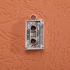 Accesorios de joyería de aleación para bricolaje, material para auriculares de guitarra de música retro de plata antigua