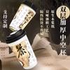 Xiaohongshu mismo estilo chino doble capa hueco bebida caliente café té con leche vaso de papel desechable comercial taza de té tapa con tapa
