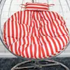 Cojín Grueso para Cesta Colgante, Cojín para Silla Colgante Tipo Nido de Pájaro de Ratán, Cojín Individual para Silla Colgante, Cojín Redondo para Mecedora Extraíble y Lavable