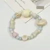 Pulsera de Cerámica Jingdezhen Nueva Pulsera de Cerámica China Joyería Estudiante Estilo Tíbet Cuerda Trenzada a Mano Puesto Regalo para Estudiante
