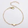 Joias Europeias e Americanas, Pulseira da Moda e Simples em Ouro em Forma de Coração, Pulseira Coração de Pêssego Amor, Pulseira Simples, Joias de Exportação