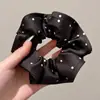 Scrunchie de Renda Branca Estilo Coreano para Mulheres 2025 Novo Elástico Laço de Cabelo de Renda Retrô Francês