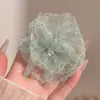 Grampo de Cabelo Flor de Ovo Estilo Férias Doces 2026 para Mulheres, Presilha Amarela Atmosférica para Franja Lateral, Acessório de Cabelo Estrela do Mar