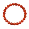 Pulsera de Cristal Rosa Natural de Moda Femenina Transfronteriza de Zhou Lianfa Pulsera de Ojo de Tigre Ágata Círculo Único con Perlas Redondas Joyería Sencilla