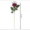 Flor Artificial Rosa Simulada Veludada Casamento Decoração de Casa Flor Falsa Dia dos Namorados Parede de Flores Arranjo de Flores