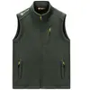 Otoño e invierno Nuevo chaleco polar con forro de polar engrosado para hombre, chaleco polar a la moda, prenda exterior, abrigo cálido, moderno 2166