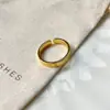 Anel Aberto Liso Básico Minimalista para Mulheres Versátil Coreano Nicho Temperamento Personalidade Moda Anel Estilo Minimalista
