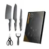 Juego de cuchillos de acero inoxidable para el hogar, cuchillo para frutas con patrón de diamante, juego de cinco piezas para cocina, regalo de empresa