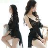 Fragancia para Escuchar de Noche Ropa Interior Sexy Talla Grande Transparente Tentación Sexy Encaje Pijama Traje Camisón Ropa para el Hogar 040