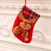 Meias de Natal, Sacos de Presente de Natal, Pingentes de Meias Pequenas de Natal, Enfeites para Árvore de Natal, Sacos de Decoração