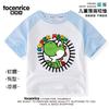 Camiseta Raglán de Manga Corta de Mario Luigi Yoshi para Niños y Niñas Verano Delgada 2025 Nuevo Niñas Manga Media Niños
