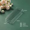 Caja Plástica Transparente Larga Ps para Empaque de Té y Almacenamiento de Póker, Forma Rectangular en Stock, Personalizable con Impresión de Logo