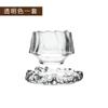 Estilo Tendencia Nacional Vidrio Rosa Resistente al Calor Taza Pequeña de Té, Taza de Cata Personal, Juego de Té Kung Fu, Taza Individual Redonda con Posavasos, Lujo Ligero Retro