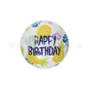 Blqq Globos de Cumpleaños de Aluminio de 18 Pulgadas en Inglés y Español Decoración para Fiesta