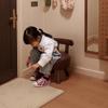 Taburete Pequeño para el Hogar con Respaldo, Taburete Giratorio para Niños, Taburete para Cambiarse los Zapatos en la Entrada, Silla Pequeña Específica para Bebés, Taburete Bajo