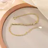 Pulsera Yiluyin de Plata de Ley S925 Chapada en Oro con Nudo de Bambú y Hoja, Estilo Chino, Simple y Versátil, Simbolizando Crecimiento Continuo y Prosperidad
