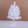 Adornos de Escritorio para Árbol de Navidad Lindos Pequeños de PVC Árbol de Navidad Rosa Dorado/Rojo/Blanco/Azul/Rosa