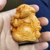 Sapo tallado en boj, Sapo dorado, Hada sosteniendo una bola, Rana rezando, Pieza de mano de animal que atrae la fortuna, Decoración literaria y artística para el hogar