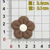 Goma Blanda de PVC Flores de Dibujos Animados Coloridas Accesorios para Fundas de Teléfono Móvil Bolsas Ropa Zapatos Accesorios Parches Decoraciones Colección