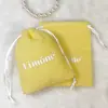 Bolsas de Veludo com Cordão para Joias, Sacos Aveludados para Armazenamento de Joias, Sacos à Prova de Poeira para Embalagem de Presentes, Sacos de Veludo com Cordão, Personalizáveis com Logo