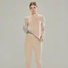 Conjunto de ropa interior térmica antibacterial 5A para otoño e invierno, capa base ajustada, calefacción de grafeno, camiseta y pantalones térmicos cepillados para mujer