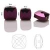Cuentas Cuadradas Planas al por Mayor Facetadas Electrochapadas Coloridas de 6 mm para Joyería DIY Ropa Pendientes Accesorios Ropa Cuentas de Cristal