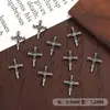 Acessórios de nail art transfronteiriços, cruz estilo escuro, joias de liga retrô da moda, novas decorações de metal para nail art