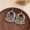 Brincos de Sino Redondo Gota d'Água Geométricos Estilo Étnico Boêmio Brincos com Franja Recorte Moda Joia de Orelha Personalizada