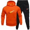 Nuevo Conjunto de Sudadera y Pantalones Deportivos para Hombre Primavera y Otoño 2024 Conjunto Holgado de Moda Juvenil Sudadera Pantalones Casuales Conjunto de Dos Piezas