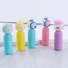 Creativo nuevo lindo caricatura 5 colores diy marca resaltador cuenta manual trazo de pincel marca de trazo personaje clave bolígrafo