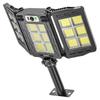 Farola solar ajustable para exteriores, luz de calle impermeable con control remoto para jardín, nueva farola solar de inducción