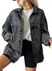 Exportación Transfronteriza Nueva Europea y Americana Amazon Temu Moda Chaqueta de Mezclilla para Mujer Suelta y Versátil Chaqueta de Mezclilla para Primavera y Otoño