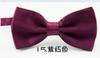 Em estoque gravata borboleta masculina de seda de cor sólida casual formal estilo coreano vermelho preto gravata borboleta logotipo atacado