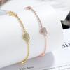 Pulsera de Amor de Circonio Diamante Completo para Mujer Nuevo Estilo Coreano Moda Simple Ins Corazón Diseño Transfronterizo