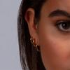 Pendientes de Aro de Acero Inoxidable Europeos y Americanos Emanco Pendientes Sencillos Chapados en Oro Hebillas de Oreja para Hombres y Mujeres Joyería al por Mayor